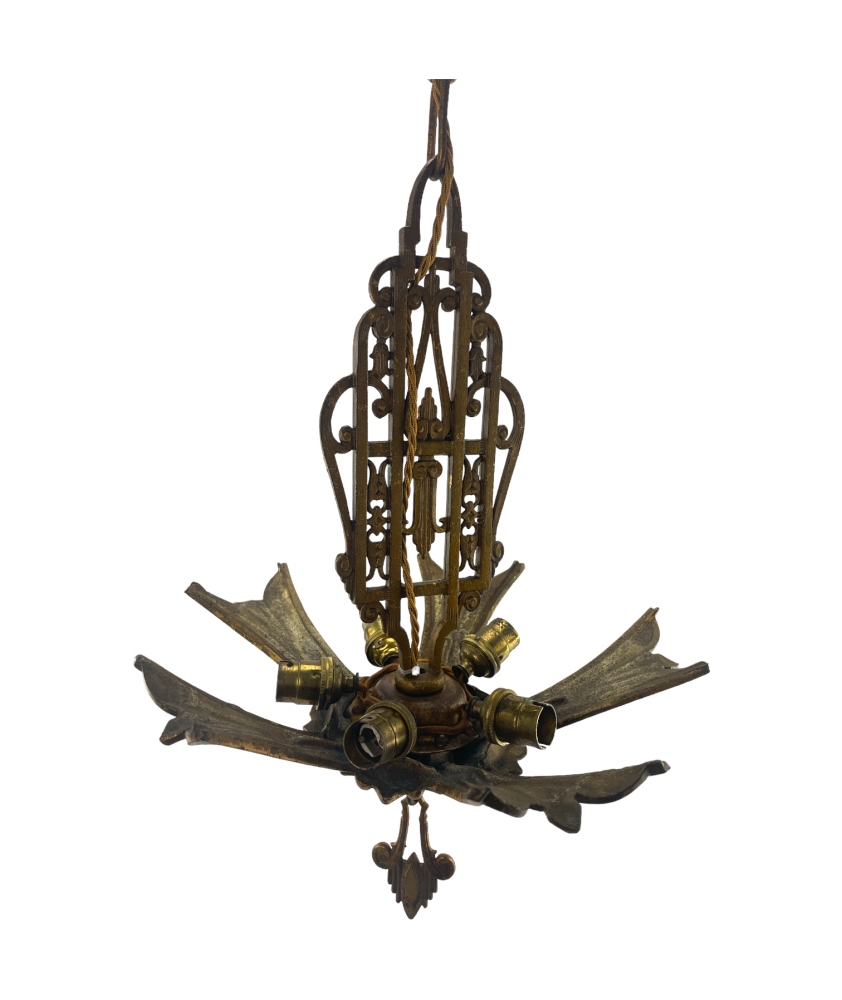 Brass Slip Shade Chandelier Timeless Elegance for Your Home